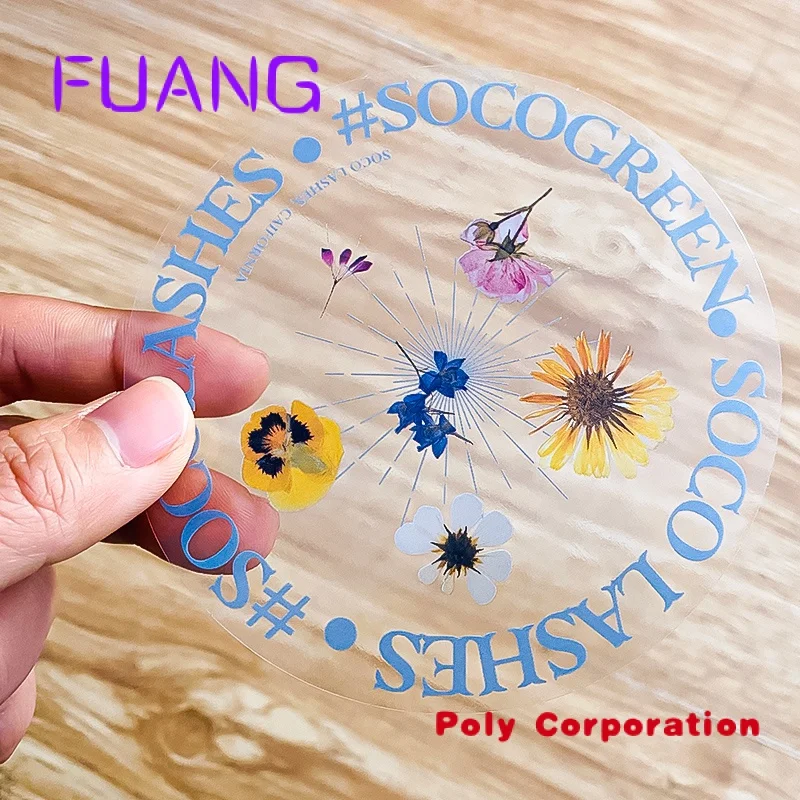 

Custom UV Resistant Printing Customized Self Adhesive Transparent Bopp Film Vinyl Clear Decal Outdoor Die Cut Stickers