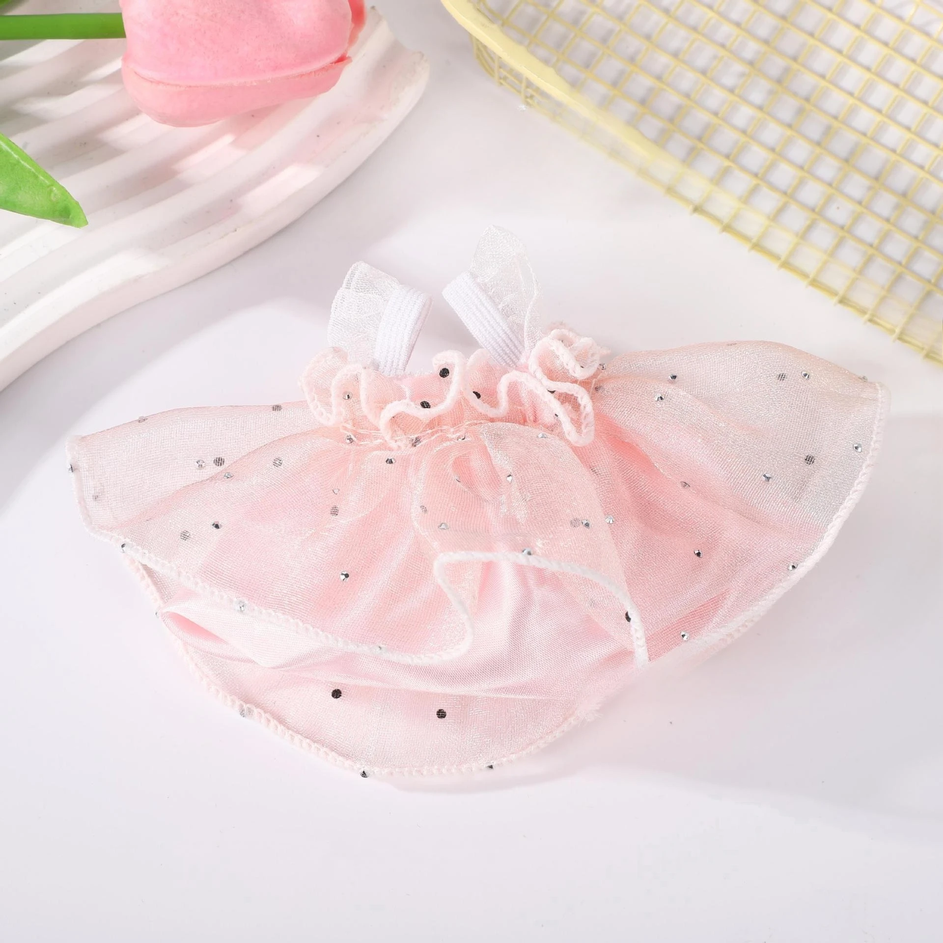 New Multifunctional Clothing 10-15cm Suitable for Canvas Cotton Doll Clothing Pearl Princess Dress Doll Clothing Accessories