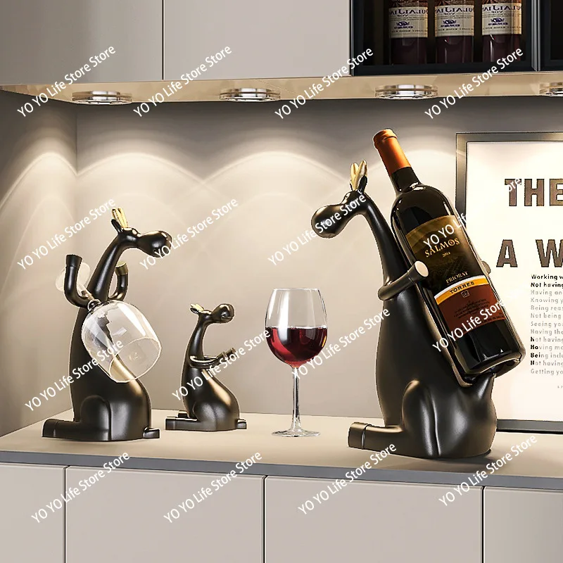 Nordic wine cabinet grape wine rack ornament wedding gift moving house new home gift creative home ornament