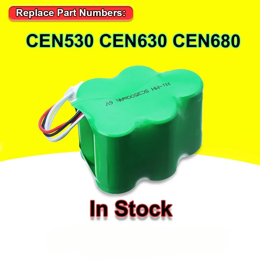 CEN630 CEN530 CEN680 Cleaner Battery For ECOVACS DEEBOT 650 660 680 710 720 730 760 D73 D76 TBD71 Series 6V 3500mAh 2PCS