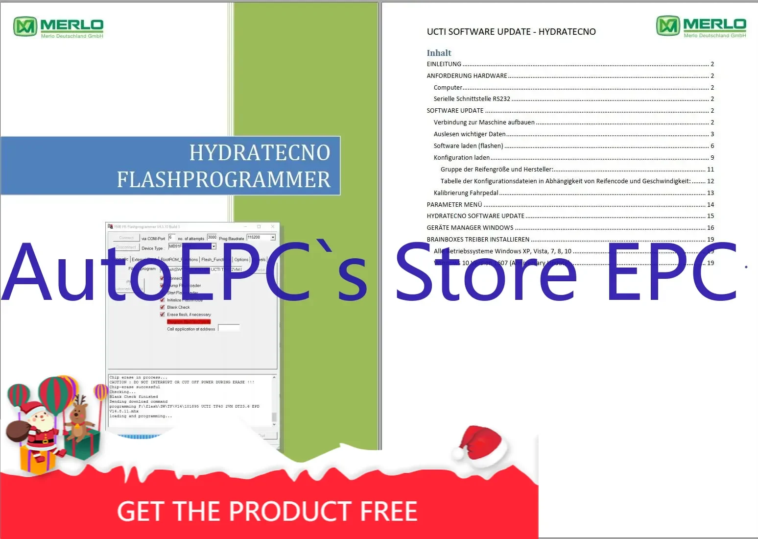 برنامج تشخيص المعامل التلسكوبي AutoEPC Merlo، مجموعات البيانات DE