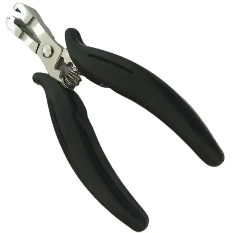 10PC Black handle 6mm groove Flat  type plier clamp for making flat tip pre-bonded Hair Extension