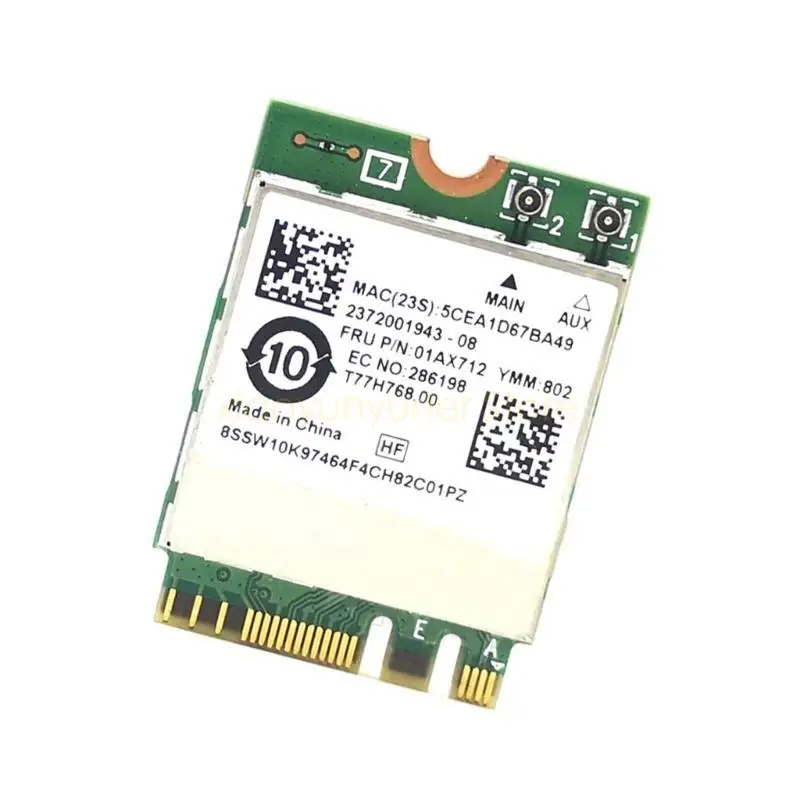 Wi-Fi Card Rtl8822BE 802.11AC 2,4G/5 ГГц 1200 Мбит/с.