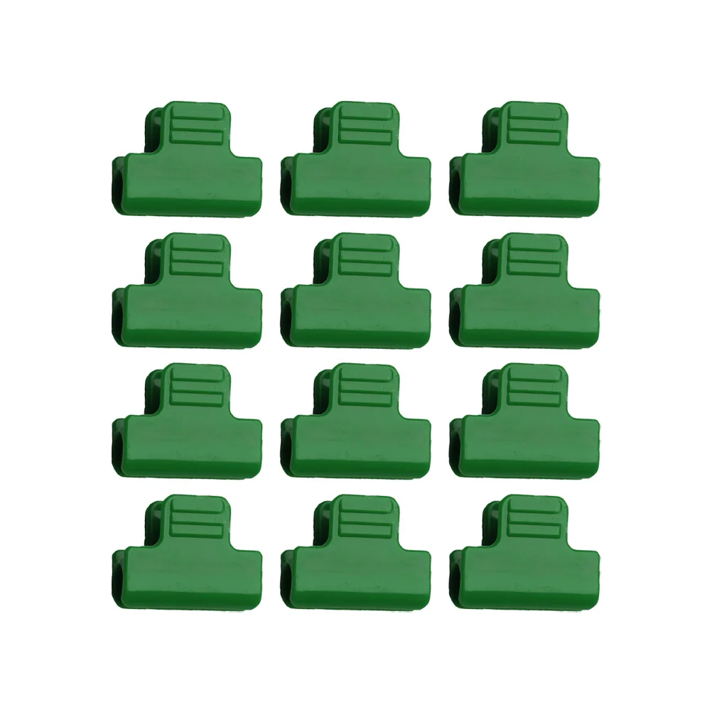 

12Pcs Tear Resistant Plastic Garden Clamp for Greenhouse Tarps Shade Cloth Snap Buckle Clamp Row Covers Shelters Banner Frame