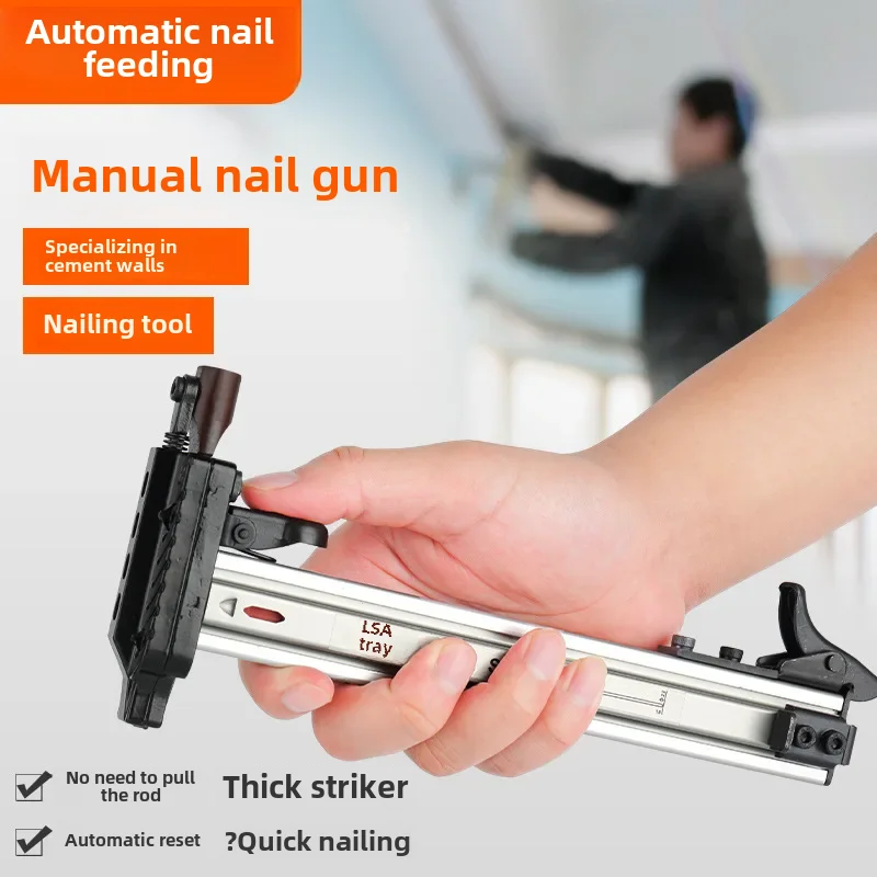 Pneumatic Nail Gun Tool For Cement Wall Shooting Nail Gun Dedicated Repair Fast Nailing Feature For Home Decoration