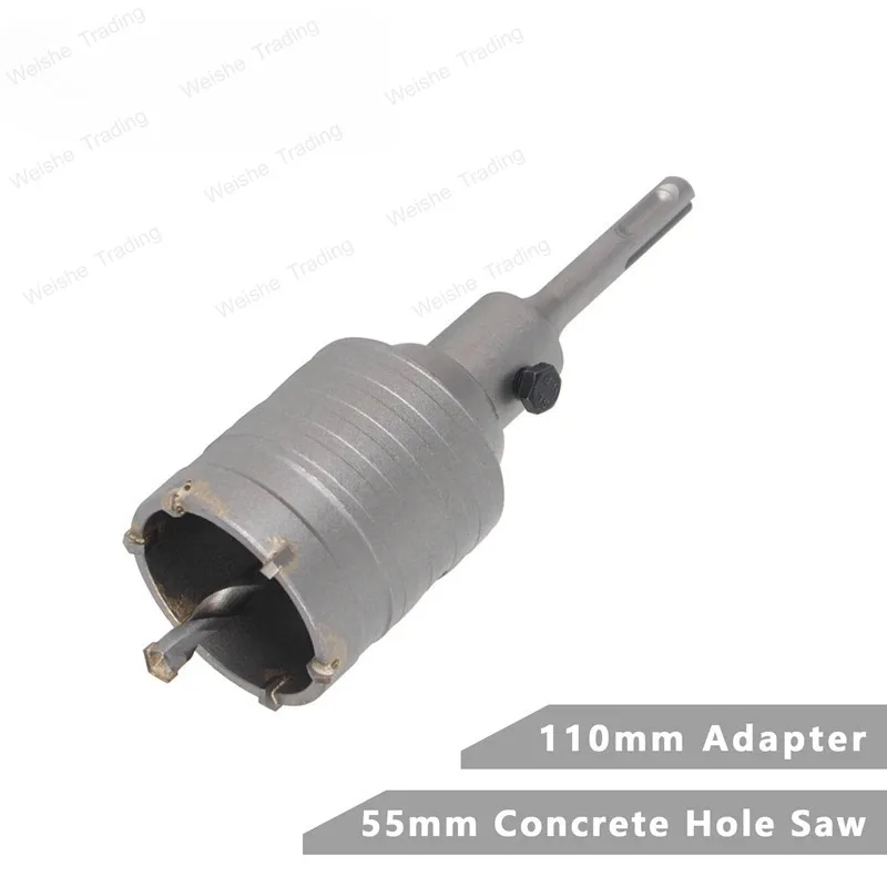 

Корончатое сверло HEDA 55 мм из карбидного сплава для бетона, SDS PLUS, для электродрелей, для труб кондиционеров, цемента, камня