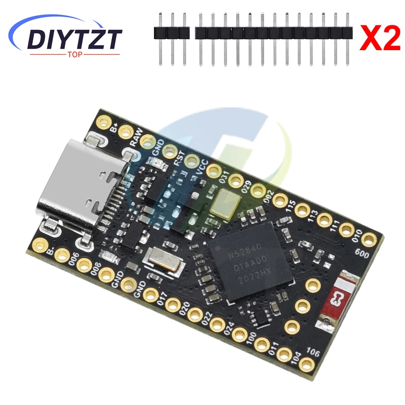 Placa de desarrollo NRF52840 Compatible con Nice! Nano V2.0 Bluetooth Gestión de carga Pro Micro NRF52840