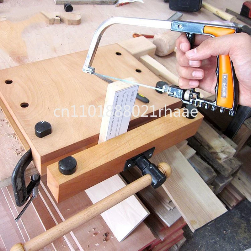 Household small woodworking table, ash wood, woodworking table, woodworking table multi-function desktop, manual