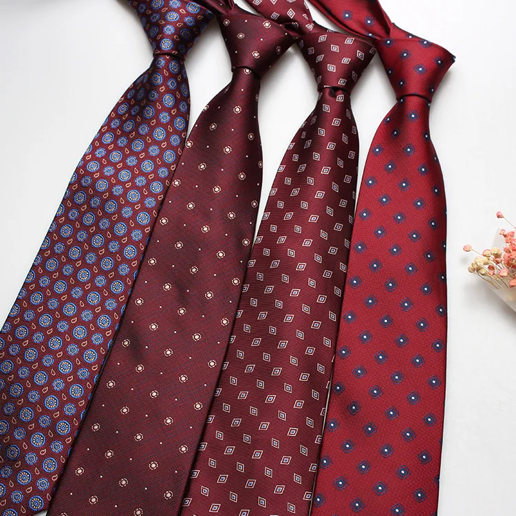 In stock direct supply 8cm men's formal attire, business groom, best man, wedding tie, can be paired with a gift box