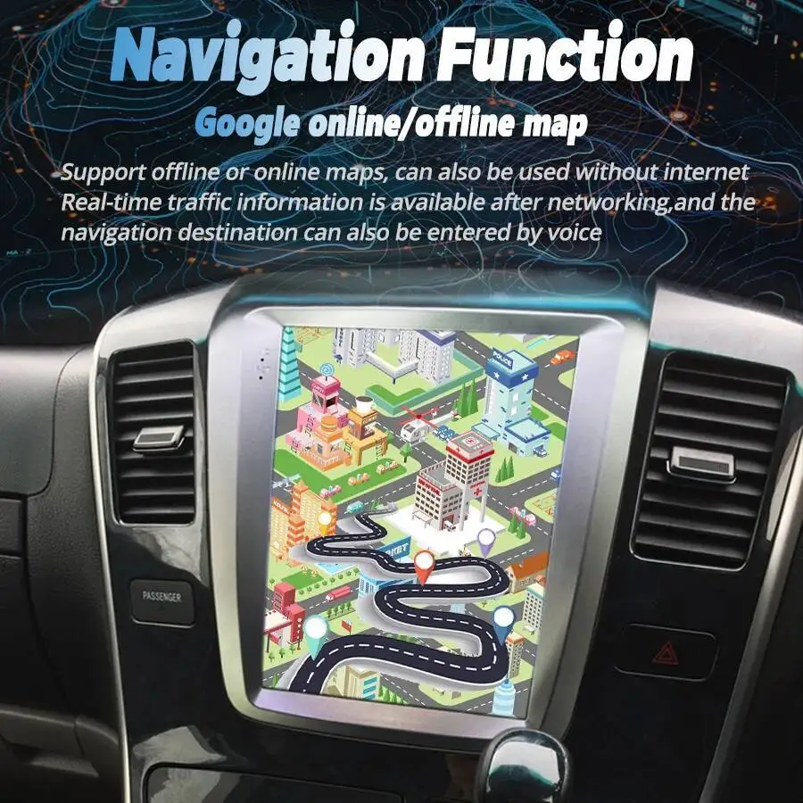 9.7 بوصة راديو BT شاشة عمودية مشغل فيديو الوسائط المتعددة رئيس وحدة لتويوتا ألارد A10 سلسلة Vellfire أندرويد 15 نظام تحديد المواقع ستيريو #5