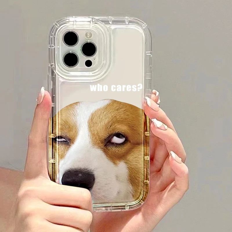 Cute Dog Case For Samsung A53 Cover Galaxy A52 A51 A33 A13 A12 A21S A55 A32 A34 A54 Cases S23 S22 S24 Ultra S23 Plus S20 S21 FE