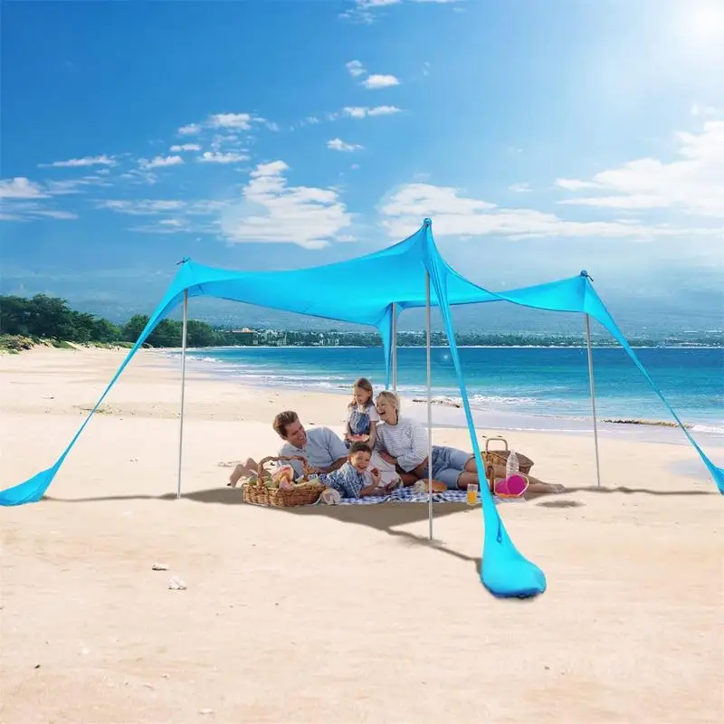 

Family Beach Awning Ultralight Sun Shade Tent Portable Lycra Beach Canopy For Camping Beach Tent Sun Shade