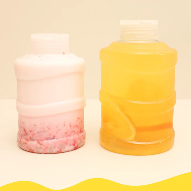 

1PC Plastic Portable Water Cups Mini Bucket Water Bottle Water Container Anti-Drop Outdoor Disposable Water Bottle Milk Bucket