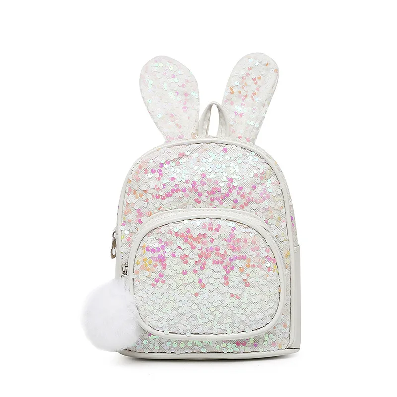 Moda casual bonito coelho orelhas mochila estilo meninas jardim de infância crianças mochila saco de livro sacos rugzak escolar