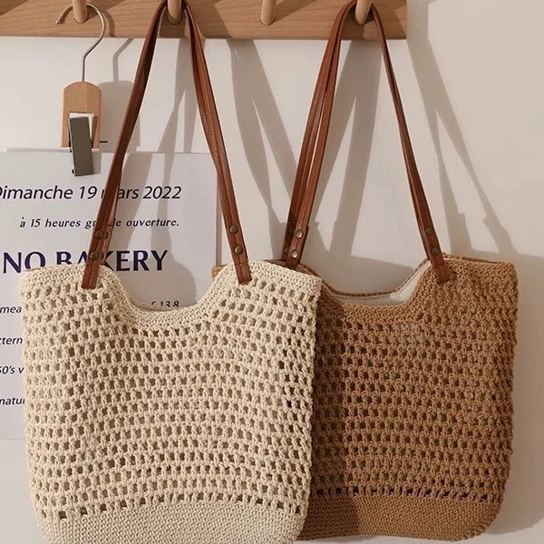 Cotton Thread Woven Bag Tote Bags 2024 Handbags Luxury Designer High Quality Sac De Luxe Femme Super Copy Brand Y2k Replicas