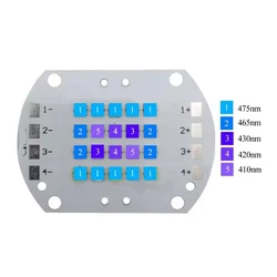 50W blue 460nm 475nm 410nm 420nm 430nm uv high power led mixed color