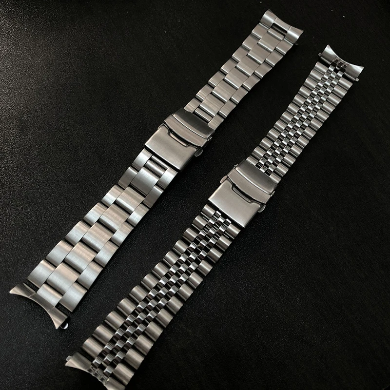Solid for Jubilee Oyster Bracelet Arc End Stainless Steel Strap for Rolex Watchband 18/19/20/21/22/24mm
