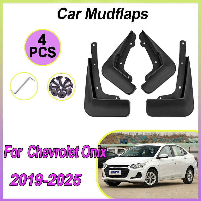 Auto-Schmutzfänger für Chevrolet Onix 2024 Zubehör 2019-2025 Kratzfeste Rad-Schmutzfänger Spritzschutz Kotflügel Auto-Zubehör