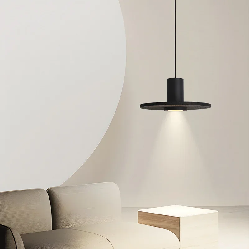 SANDYHA Pendelleuchte mit schwarzem Loch und Stein, Vintage, minimalistisch, stilvoll, moderne Heimdekoration, einzigartiges Schlafzimmer, Esszimmer, Küche, Bar