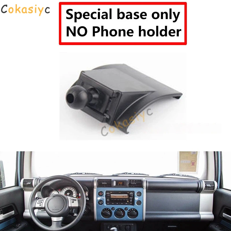 Car Phone Holder Mounts Special For Toyota FJ Cruiser GPS Supporting Fixed Bracket Base 17mm Accessories 2007-2017
