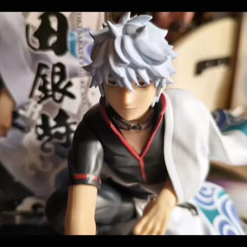 

В наличии: Оригинальная фигурка Banpresto Gintoki из Gintama, аниме-персонаж, модель, игрушка, статуэтка, украшение для гаража