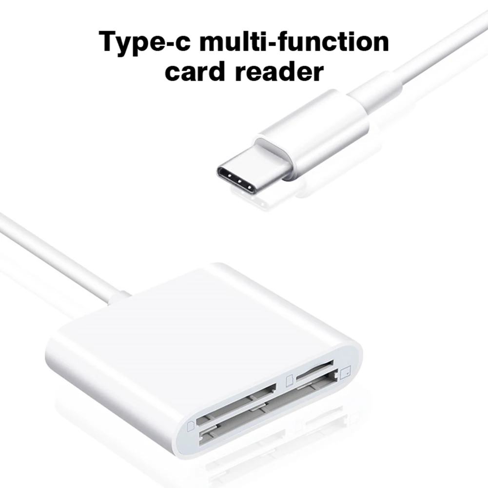 3-in-1 Type C Adapter TF CF SD Memory Card Reader USB C Card Adapter For Macbook Huawei Samsung Xiaomi OTG Writer Compact Flash