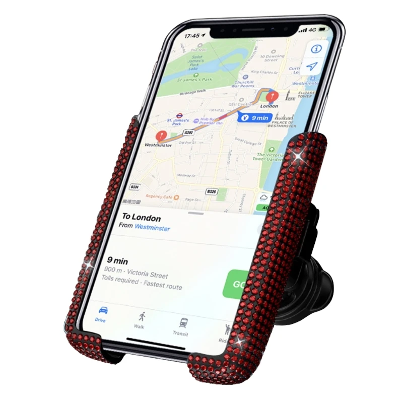 

Bling Phone Holder for Car Universal Adjustable Car Phone Holders with Bling Crystal Car Air Vent Mount Clip