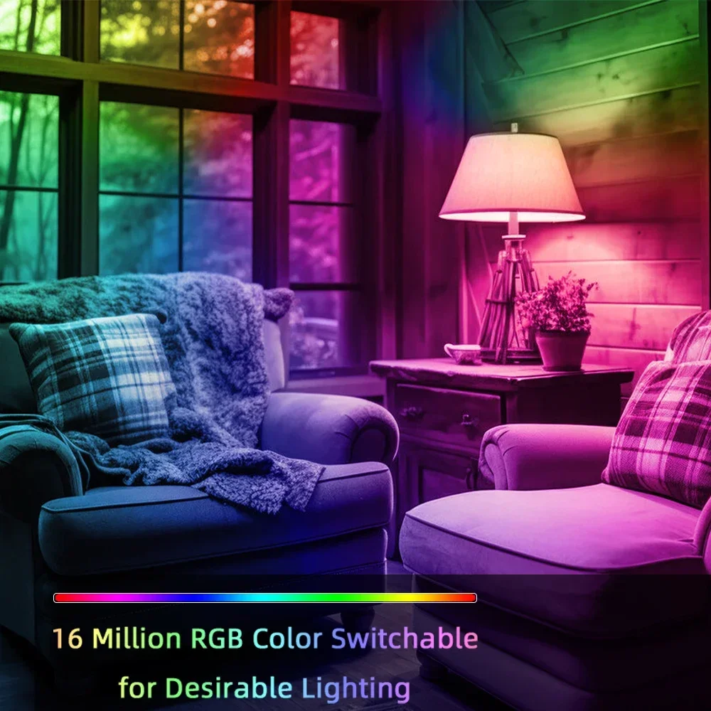 Pre-installed TASMOTA Smart LED Bulb RGBCCT Lamp ESP8285 9W 10W Compatible with Home Assistant E27 Base AC85-265V
