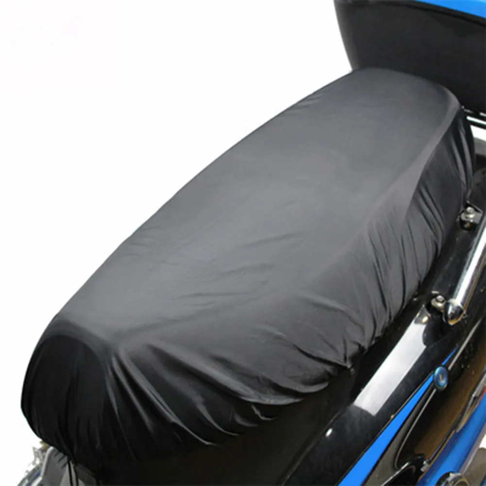 Motorcycle Rain Seat Cover Flexible Waterproof Saddle Cap 210D Oxford Cloth Moto Seats Sleeve Sun Sown Protect Seat Cap 45-70cm