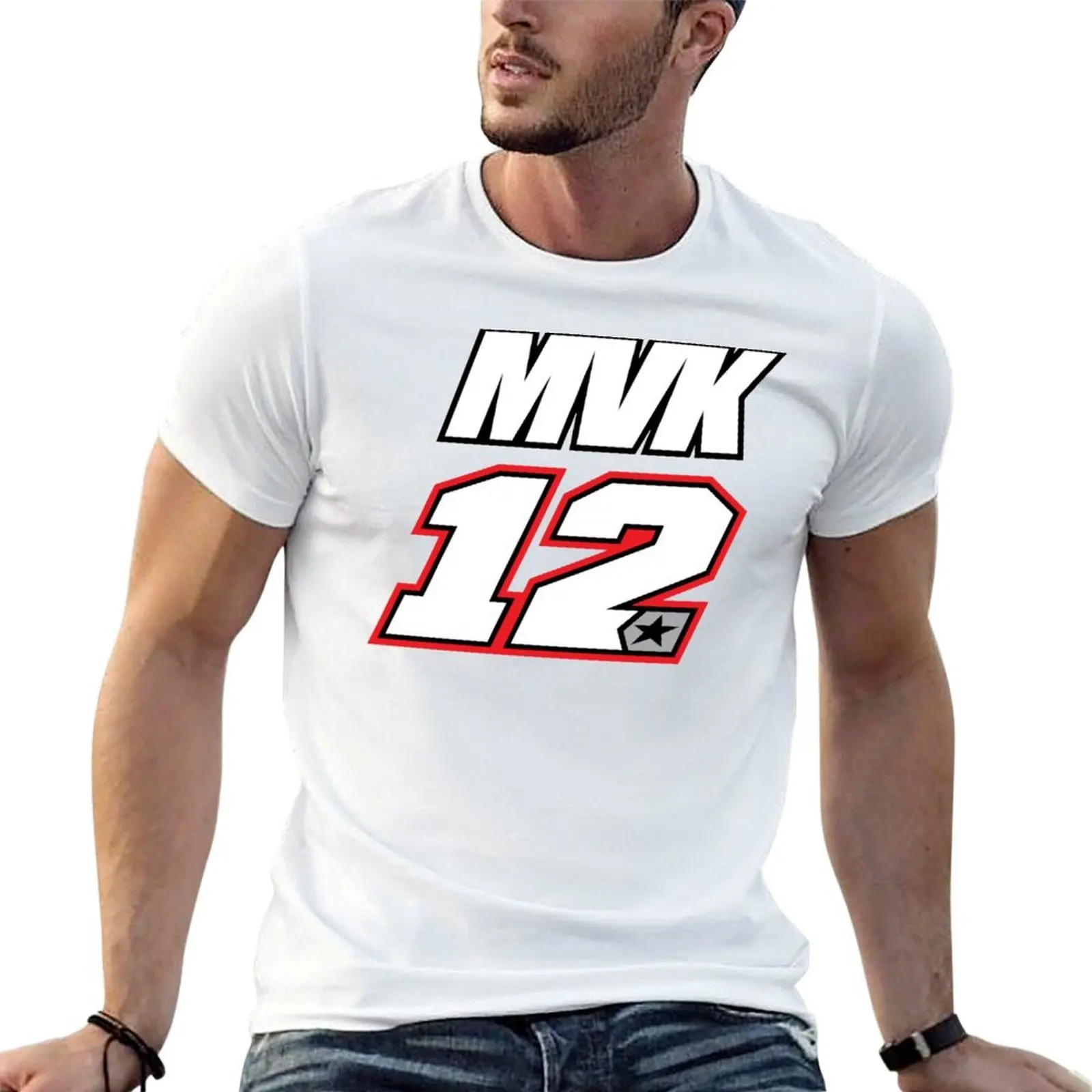 

Maverick Viales 12 T-Shirt t shirts with prints man t shirt designer black cotton t-shirt plain for man package T-shirt