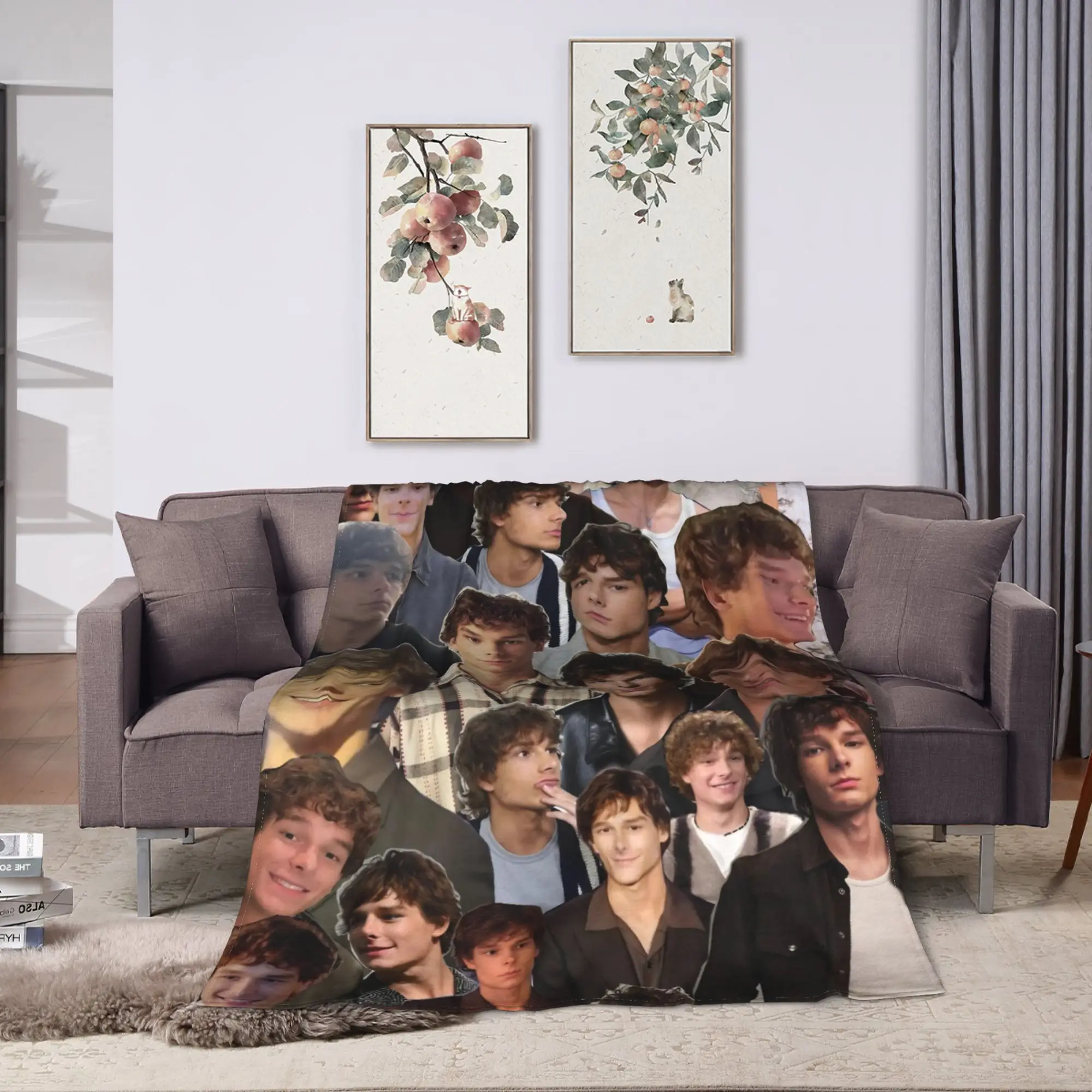American Mason Thames Actor Blanket Quality Warm Soft  Throw Blanket Winter Travel Office Living Room Novelty Bedspread