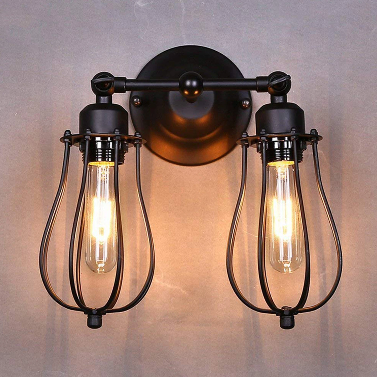 American Style Rural Iron Lampshade Retro Iron Pendant Wall Lamp Accessories Papaya Style Iron Lampshade for E27 Ceiling Lamp