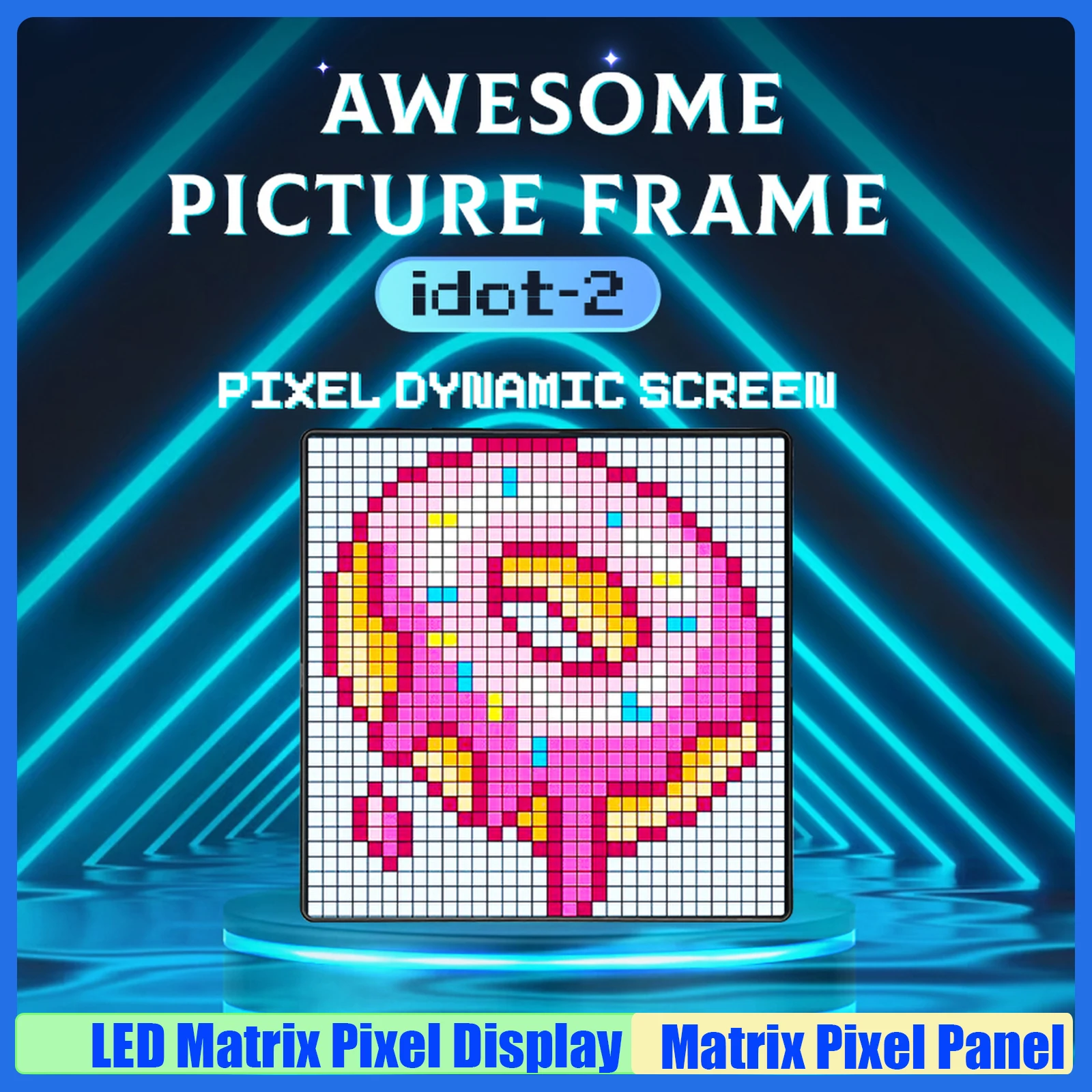 

MAIMEMI DIY Graffiti Wireless App Control Art Display Smart LED Matrix Pixel Display RGB For Room Decor Cool Animation Frame