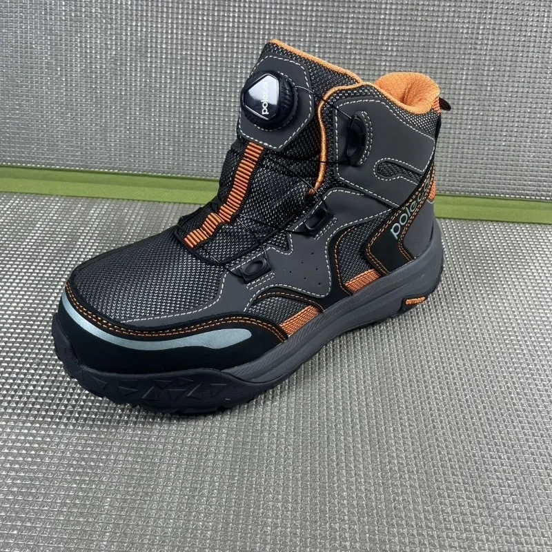 Autumn/Winter Hiking Shoes for Men Steelhead Outdoor Boots Mens Anti Slip Climbing Shoes Man Quick Lacing Mountaineering Boots