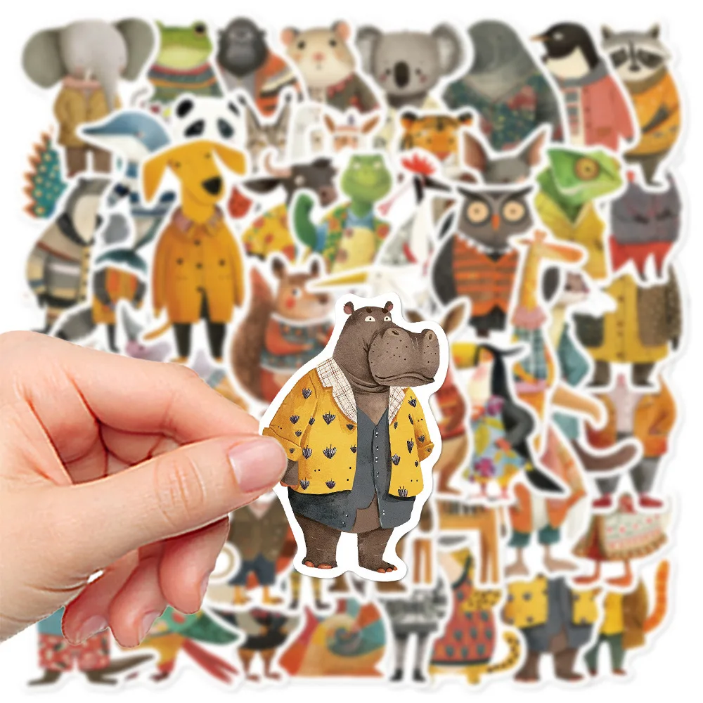 

10/50pcs Creative Winter Fairy Tale Animal Stickers Book Illustrations Decals Diary Laptop Luggage Graffiti Sticker Classic Toy