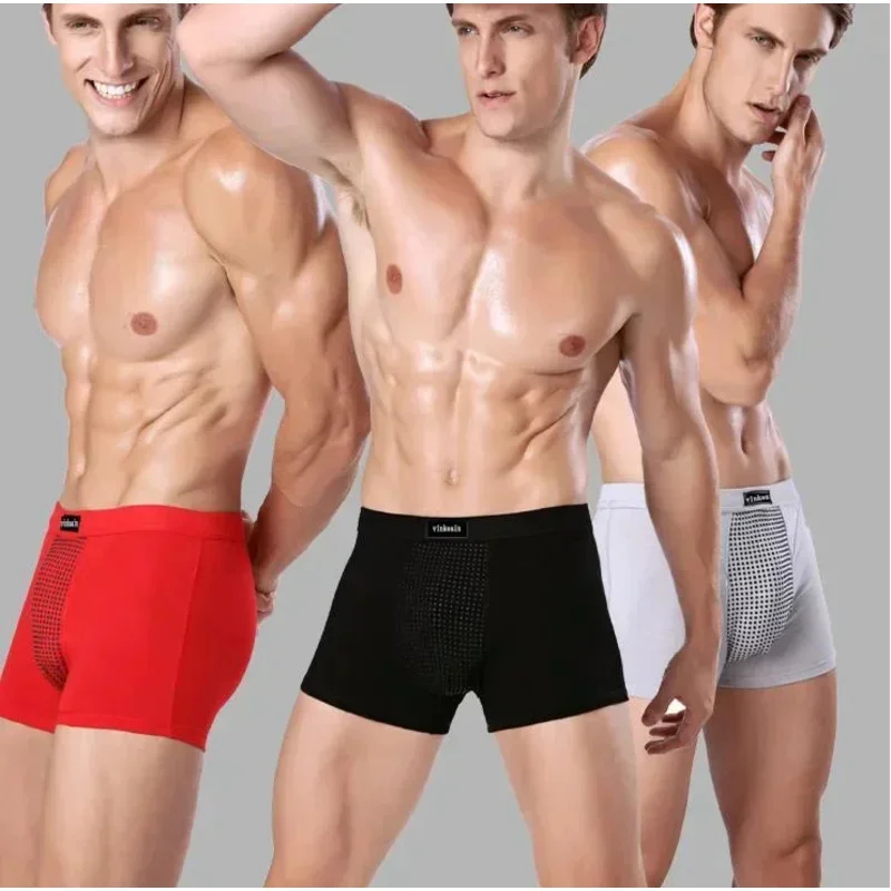 Men's Physiological Underwear Men Enlargement Underpants Health Boxer Shorts Tourmaline Prostate Magnetic Therapy