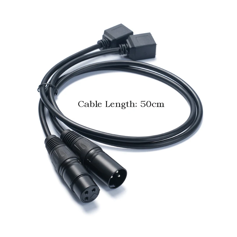 캐논 오디오 3코어 RJ45 케이블 스플리터 변환 케이블 무대 조명 이더넷 플러그 코드 OD5 실드 네트워크 신호 연장기