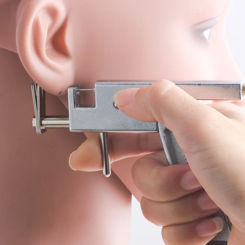 Pierce Ears Ear Piercer Earring Gun Ear Hole Gun Punching Machine Ear Piercing Professional Equipment Tool Set Gift Marker Pen