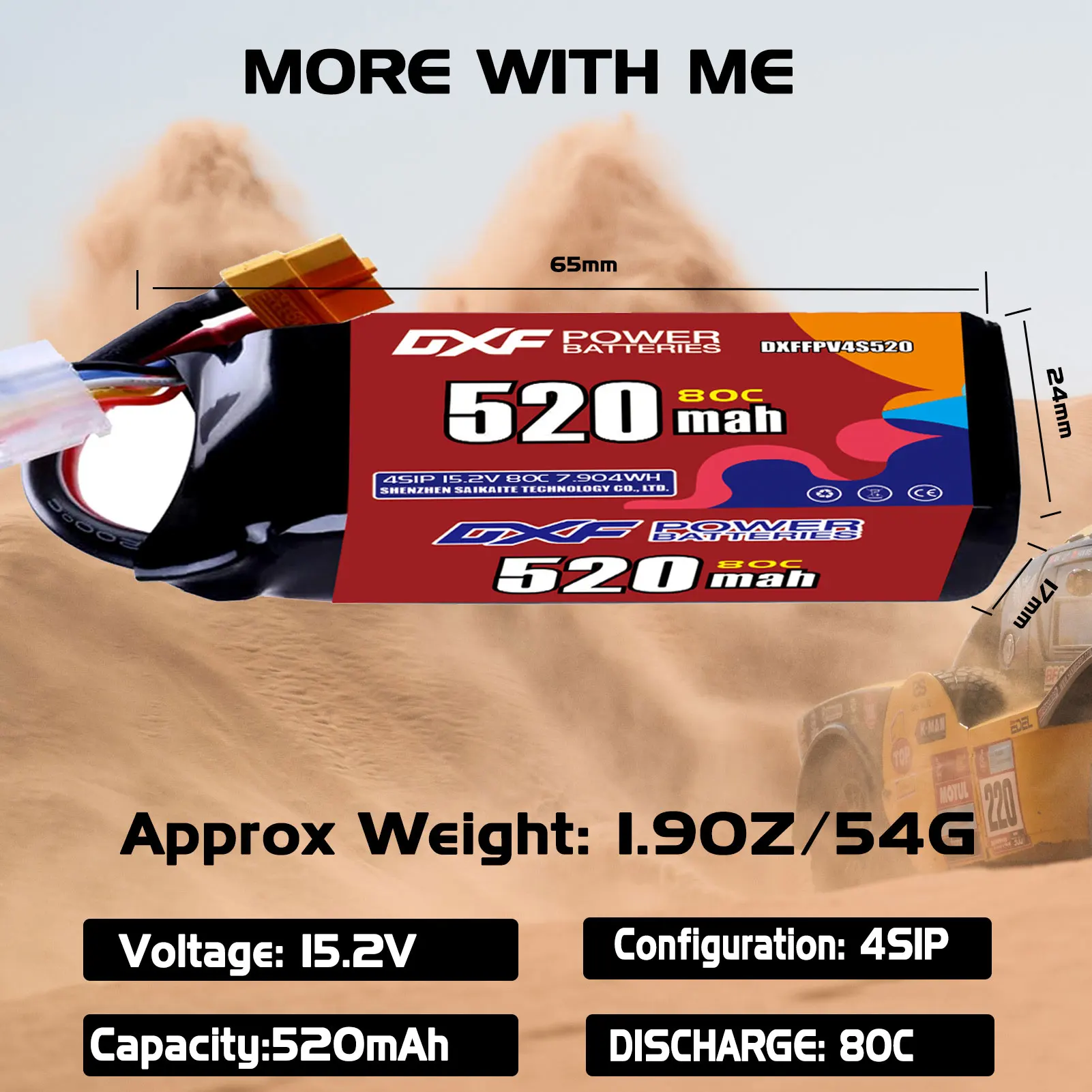 แบตเตอรี่ DXF Lipo 4S 14.8V 850mAh 650mAh 550mA 450mAh 15.2V 520mAh 300mAh 80C หัวต่อ XT30 XT60 JST สำหรับโดรนควอดคอปเตอร์ FPV