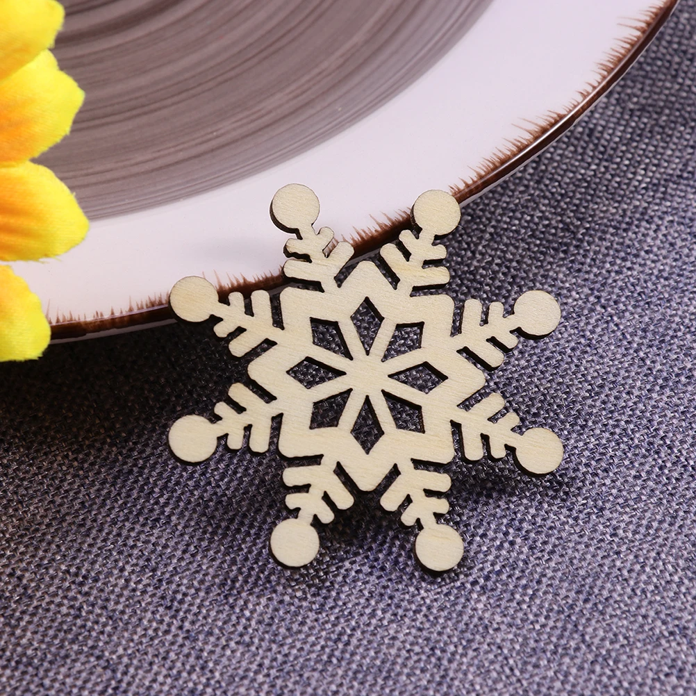 

20 Pcs Cutouts Christmas naments Pieces For Crafts Tree Decor Scrapbook Wooden Diy Crafts Wooden Pieces