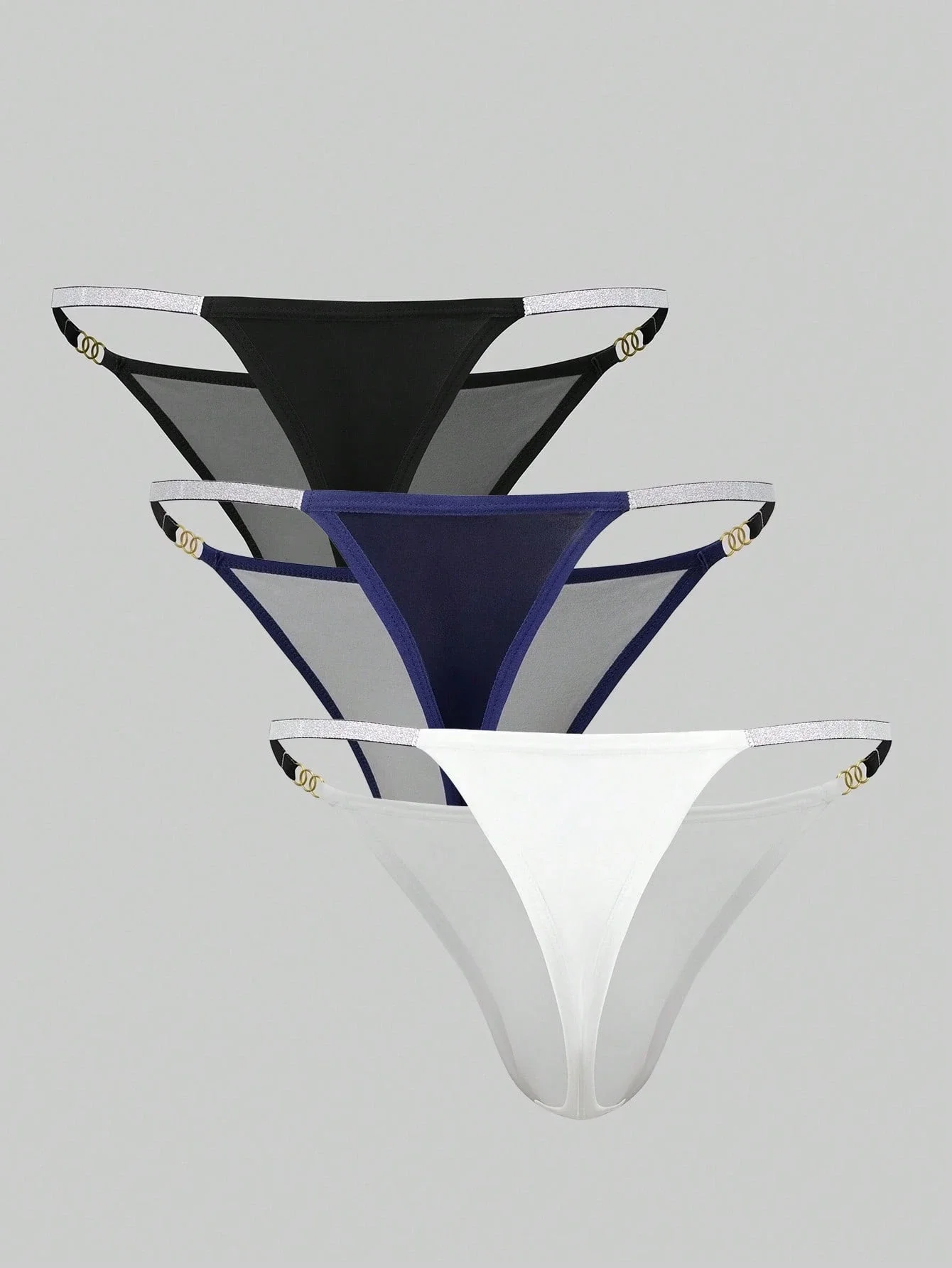 

Men's G-String Thong Underwear 3pcs Assorted Colors