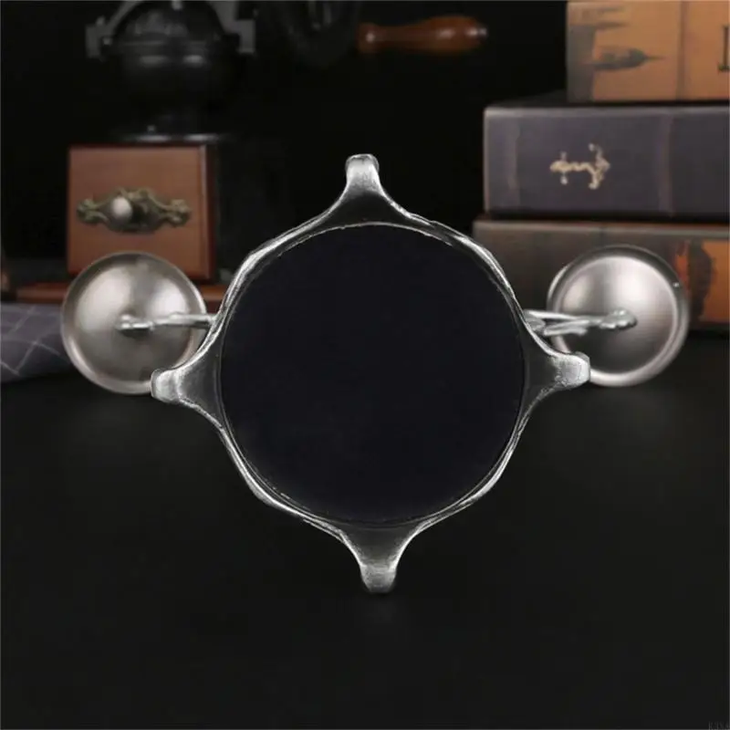 K3NA Elegant Stand Delicate Iron Holder with Three Arms Candleholder for Table Decoration