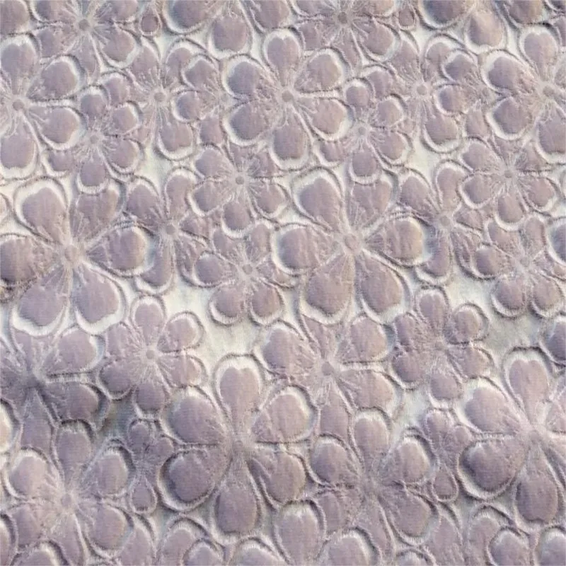 Embossed and delicate floral jacquard fabric woven for women's skirts handbags outerwear
