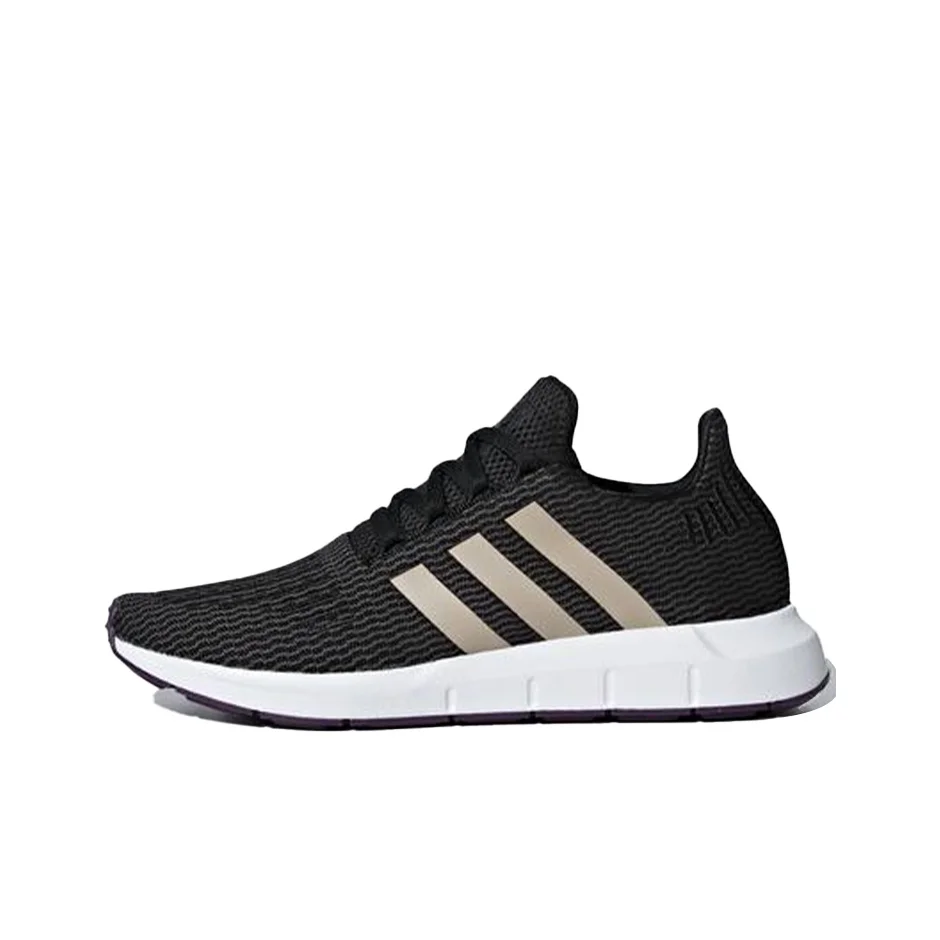 adidas-originals-swift-run-everyday-fabric-breathable-low-top-running-shoes-women's-black-gray-b37717