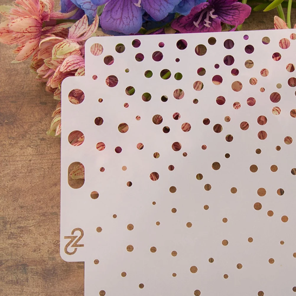 

Set Drawing Stencils Spray Pattern Hollow Out Art Painting Template for Craft Scrapbooking DIY Cake Decor Drawing Templates