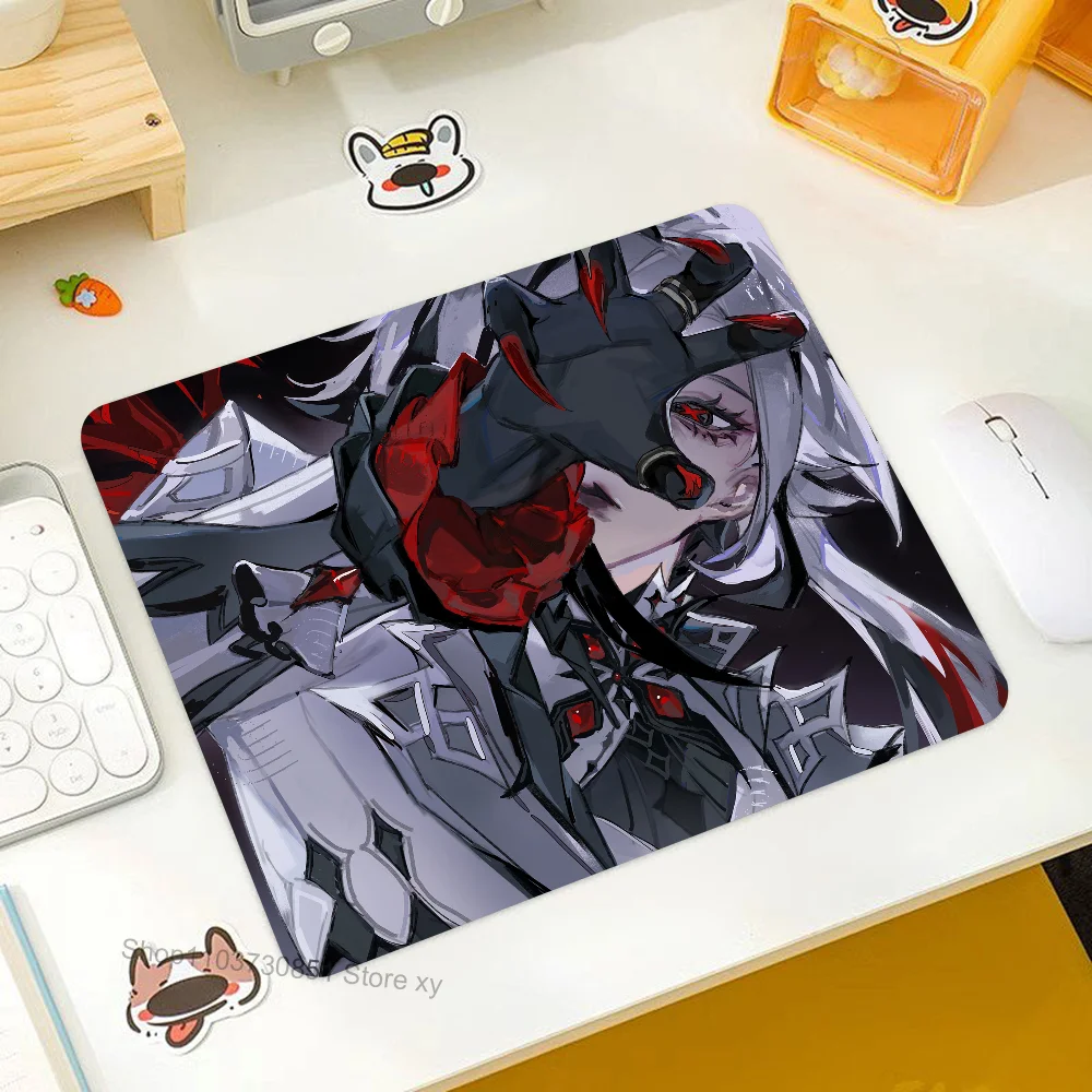 

Arlecchino Genshin Impact Mousepad RGB Small Size Gaming Mouse Pad With LED Light Desk Mat Super Smooth Non-slip Rubber Bottom