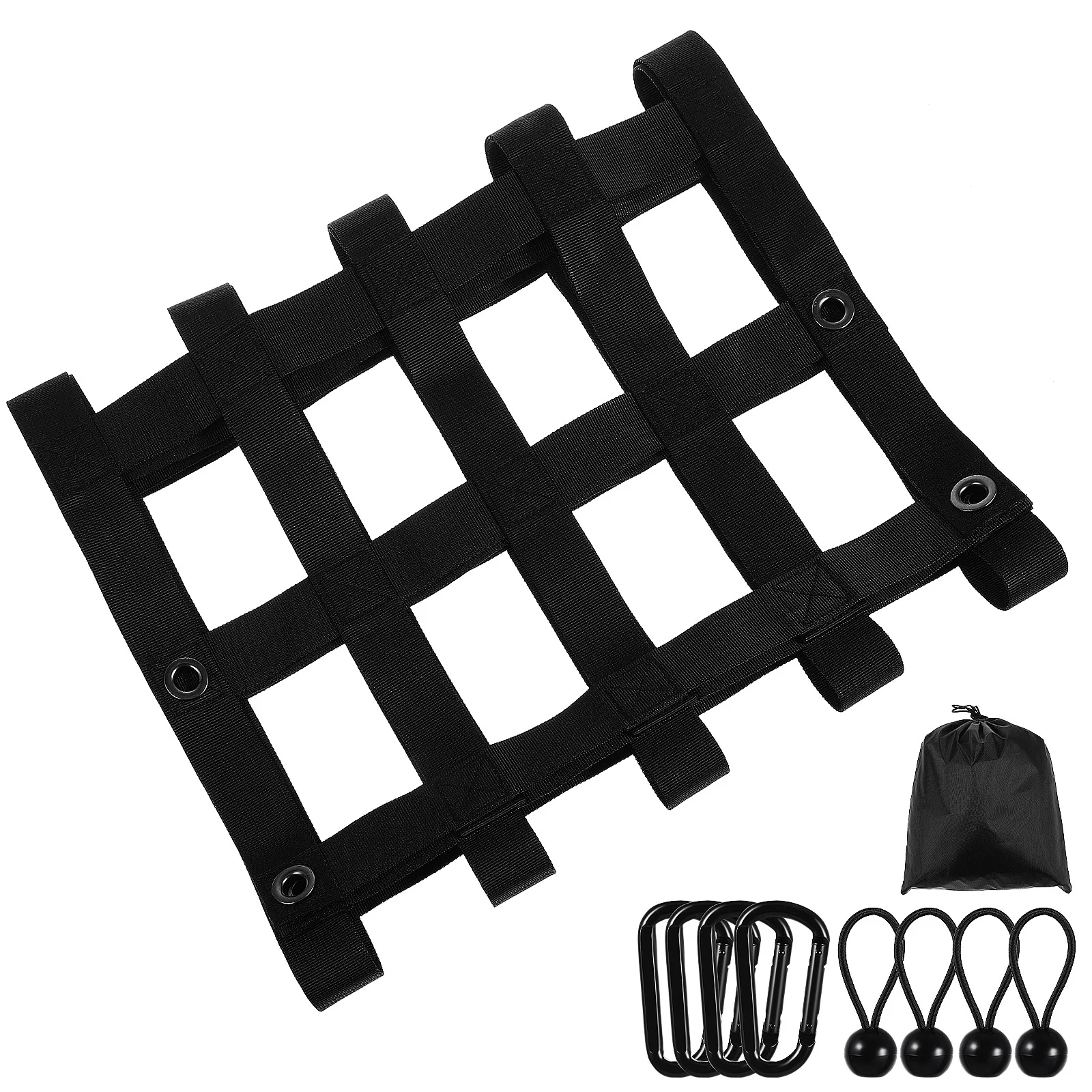 

Cargo Net Tailgate Truck Bed Storage Heavy Duty Polyester Nets SUV Trunk Securing Multi Functional Wagon Pickup