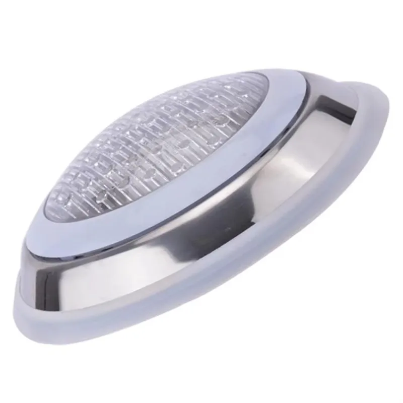Stainless Steel I Wall Mounted Flat Underwater Light IP68 12v AC RGB Light Emitting Diode Pool Light