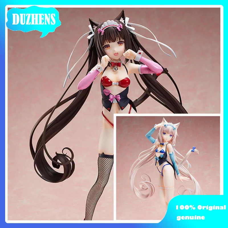 

100% Original:Nekopara Chocolate and vanilla Bunny Girl 1/4 PVC Action Figure Anime Figure Model Toy Figure Collection Doll Gift