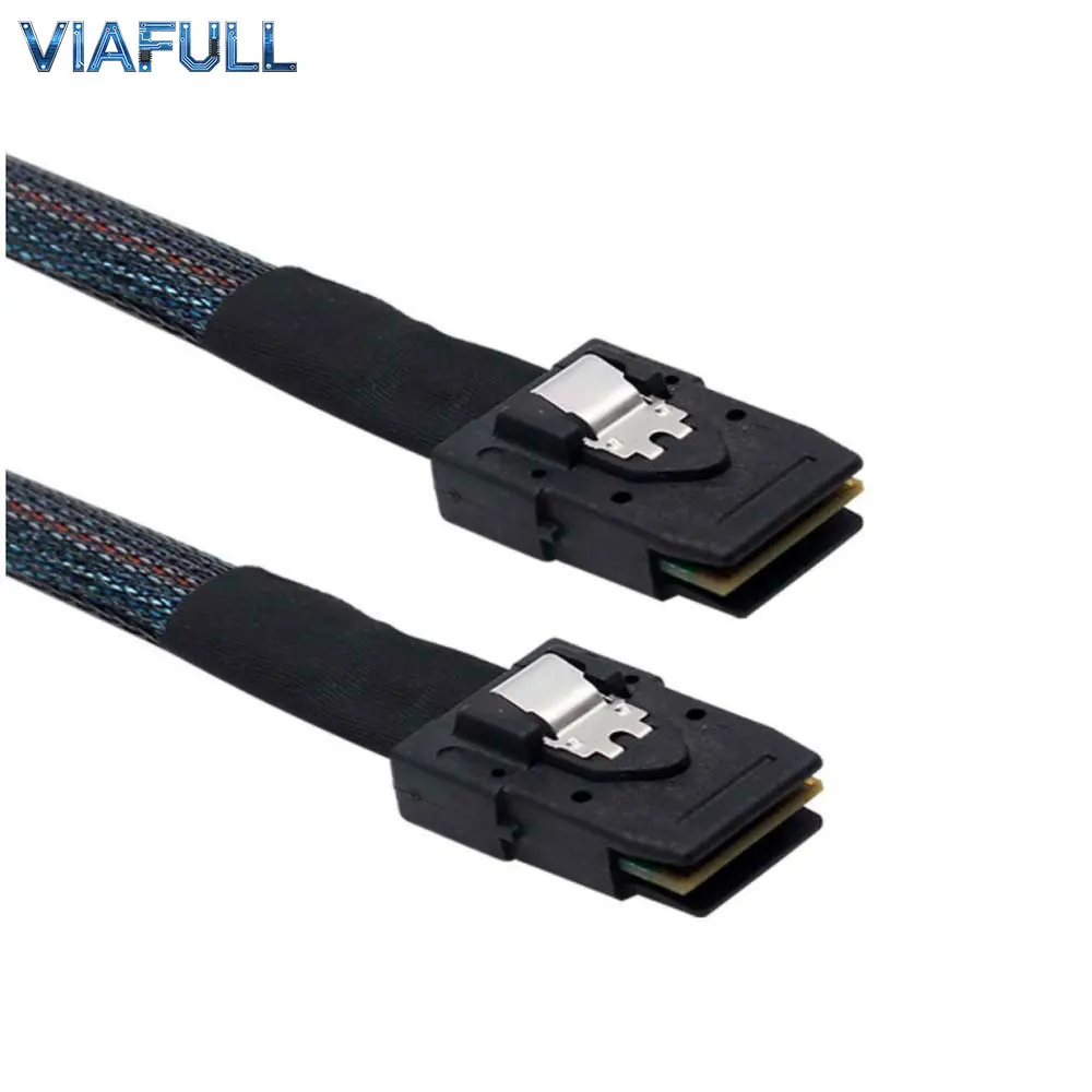 Mini SAS SFF-8087 to SFF-8087 36Pin Cable, 12Gbps SAS 3.0 Server Internal Extension Wire Harness, 30AWG Copper 0.5M 1M